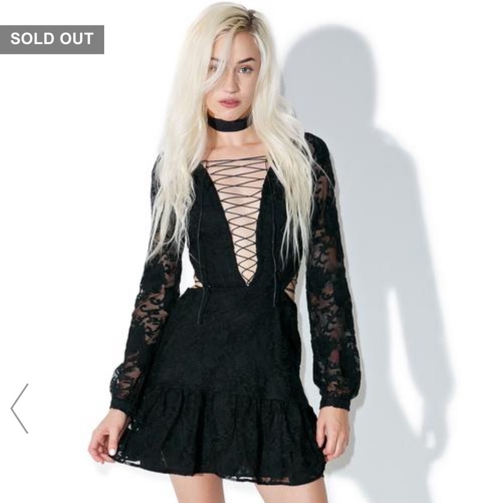 NWT For Love & Lemons Jolene Mini Dress